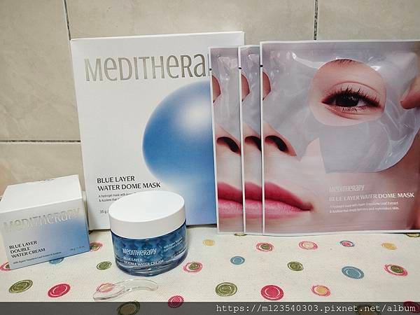 MEDITHERAPY藍水光保濕系列的藍水光保濕果凍凝膠及藍