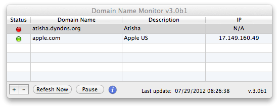 Domain Name Monitor