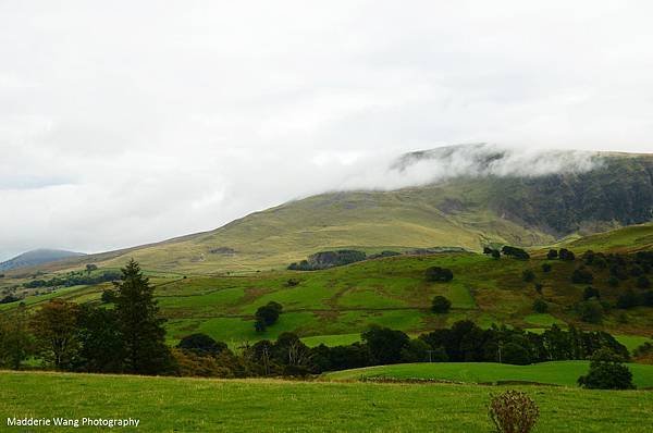 Castlerigg stone circle的山丘風景