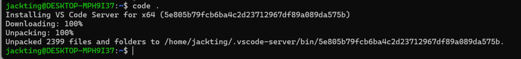 VS Code Server Installed