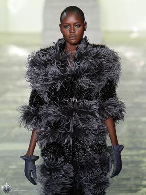 Topshop Unique F/W 2011 - Ajak Deng