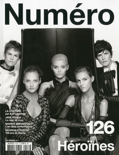 Numéro #126 September 2011:Saskia de Brauw,Karmen Pedaru,Abbey Lee,Anja Rubik and Stella Tennant