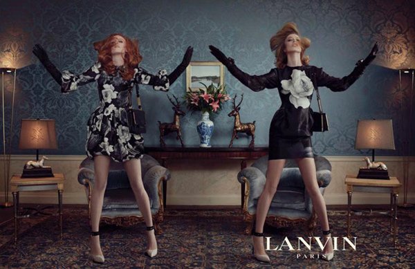 Lanvin F/W 2011 : Raquel Zimmermann &amp; Karen Elson