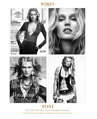 Show Packages-NY SS 12: Women - Toni Garrn