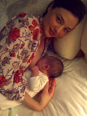 Miranda Kerr with her son Flynn