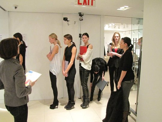 BCBGMAXAZRIA casting call for FALL 2011 shows:: BCBG RUNWAY, MAX AZRIA, and HERVE LEGER