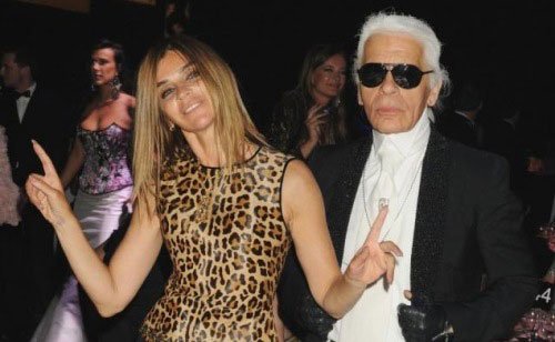 Carine Roitfeld &amp; Karl Lagerfeld