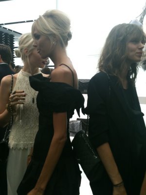 Anja Rubik and Freja Beha Erichsen at the re-opening party for the Chanel Soho store