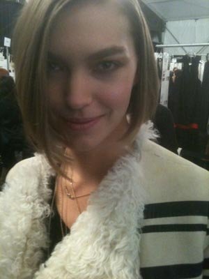 BCBG F/W 2011 Backstage - Arizona Muse