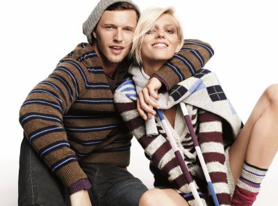 GAP Holiday 2008 - Anja Rubik &amp; Sasha Knezevic