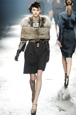 Lanvin F/W&apos;09 - Anabela Belikova