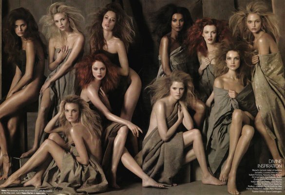 VOGUE May 2009 - Isabeli Fontana,Natasha Poly,Caroline Trentini,Coco Rocha,Raquel Zimmermann,Liya kebede,Lara Stone,Karen Elson,Natalia Vodianova,Sasha Pivovarova 