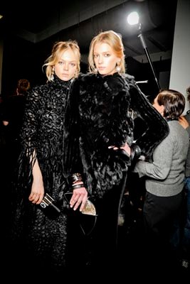 Giorgio Armani F/W 2011 - Siri Tollerod &amp; Sigrid Agren