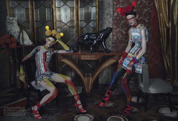 Vogue Italia March 2011 - Saskia de Brauw, Milou van Groesen