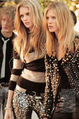 Vogue España November 2010:Toni Garrn &amp; Iselin Steiro