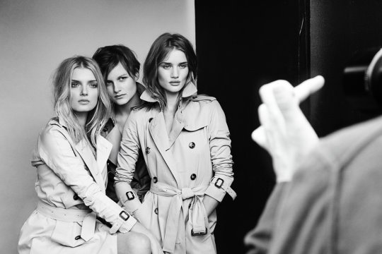 Burberry Beauty: Lily Donaldson ,Nina Porter &amp; Rosie Huntington