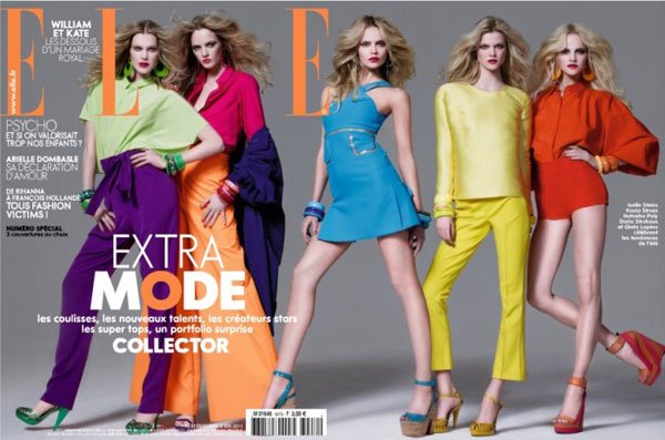 Elle France May 6 2011 - Iselin Steiro, Daria Strokous, Natasha Poly,Kasia Struss and Ginta Lapina 