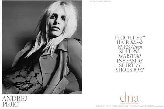 Show Packages-NY FW 11: DNA Models(Men) - Andrej Pejic