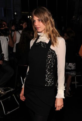 Angela Lindvall at the re-opening party for the Chanel Soho store