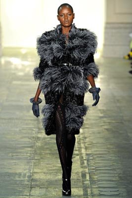 Topshop Unique F/W 2011 - Ajak Deng