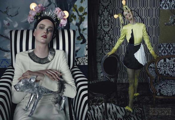 Vogue Italia March 2011 - Julia Saner, Saskia de Brauw