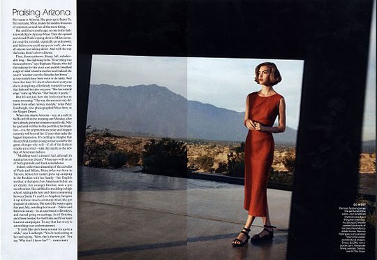 Vogue February 2011 : Arizona Muse