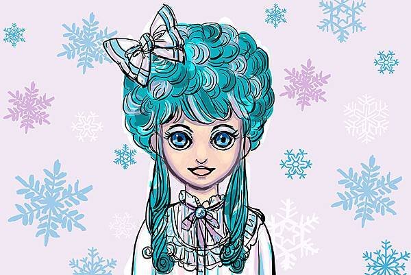 winter magic 電繪草圖