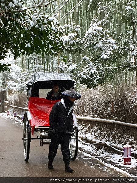 雪中人力車