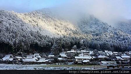 美山町雪景