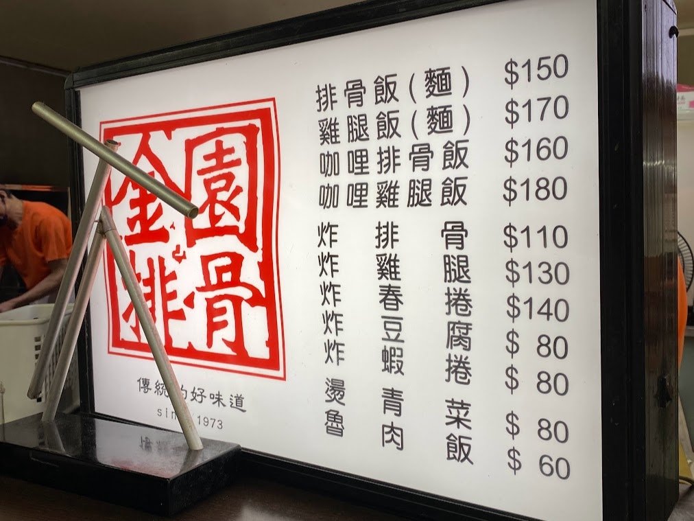 台北美食 / 西門町 金園排骨 Jinyuan Pork, 
