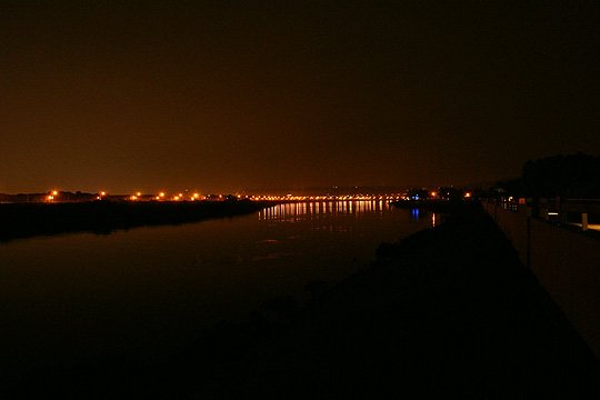 小摺台北河濱淡水夜騎拍照