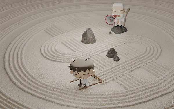 2025 5月桌布 Zen Garden