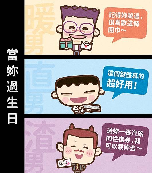 男人分為暖直渣