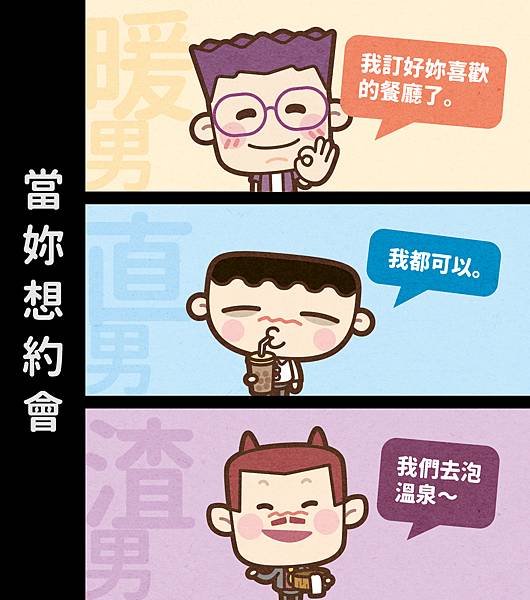 男人分為暖直渣
