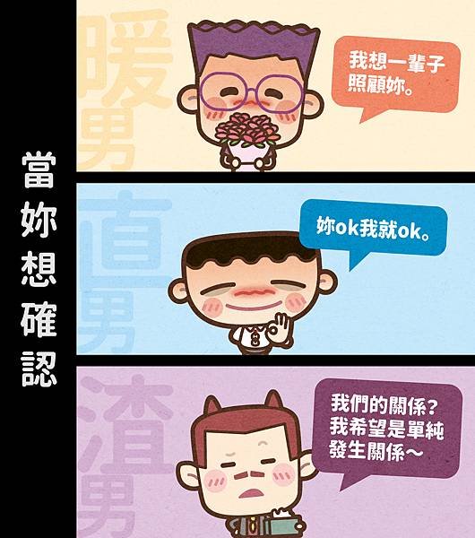 男人分為暖直渣