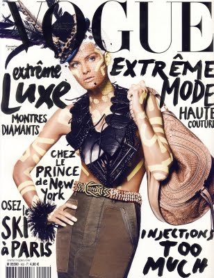 November 2009 French Vogue cover photo David Sims stylist Carine Roitfeld makeup Lucia Pieroni hair Guido Palau model Isabeli Fontana Women Management New York City Blog COVER.jpg