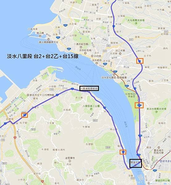 B520路徑  淡水八里段.jpg