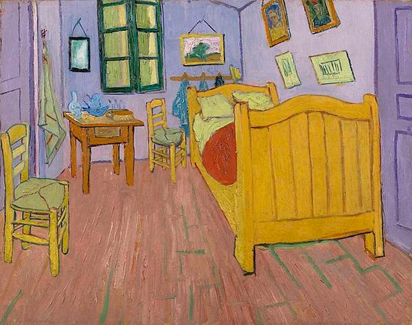 Impression of the original colours of The Bedroom