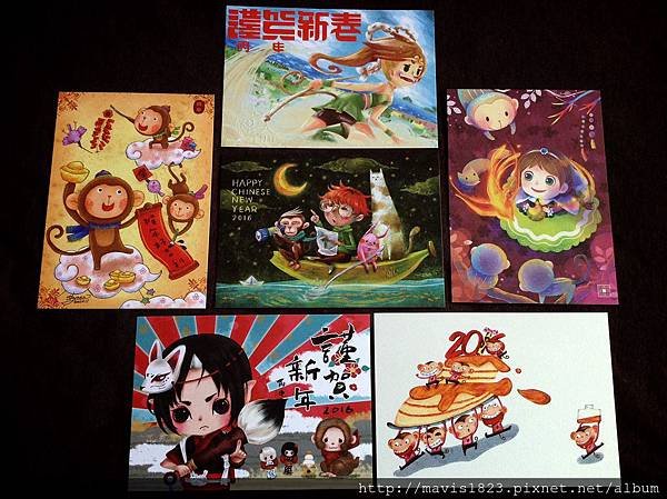 小圈圈插畫家們的，『猴靈猴現』聯名賀年明信片!!