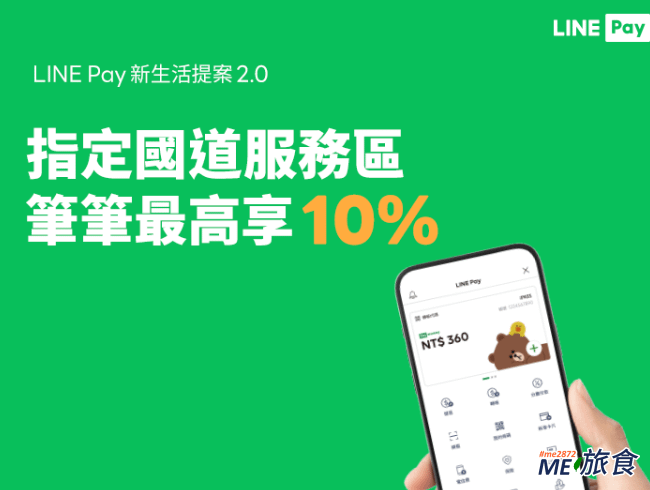 指定國道服務區使用LINE Pay享LINE POINTS 10%回饋.png