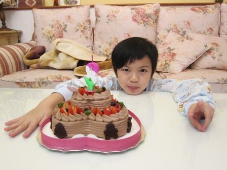 8歲生日第一趴蛋糕