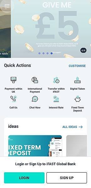 iFAST Global Bank 奕豐環球銀行 APP |