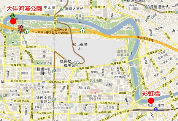 想說來去彩虹橋拍個照~想不到在這兩個地方鬼打牆~