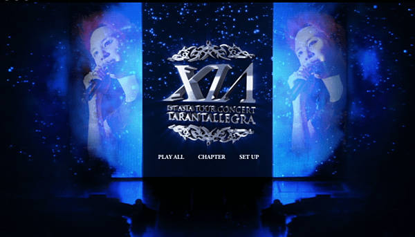 Xia DVD Opening screen