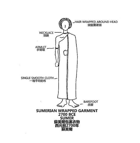 0001 Sumerian Wrapped Garment