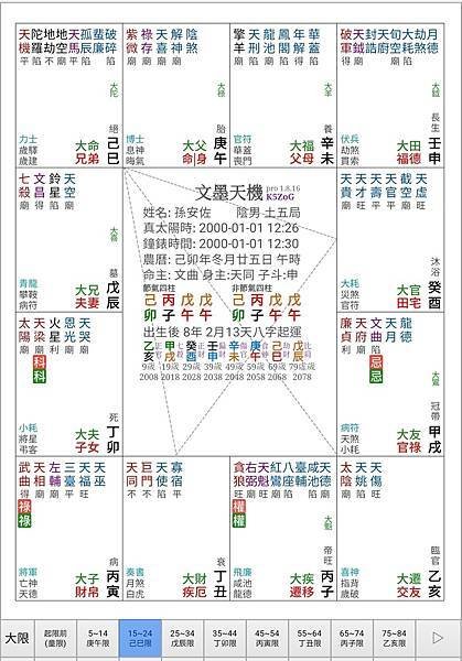 從紫微斗數看「孫安佐」到底怎麼了？part.1