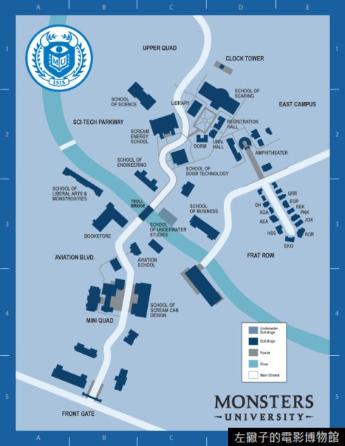 Monsters-University-Campus-Map