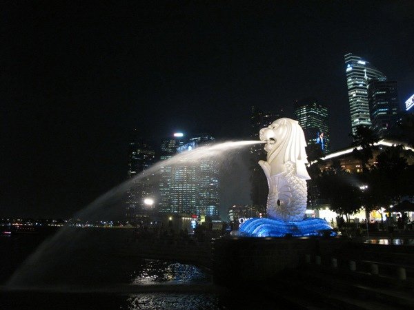 merlion night