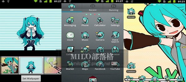 MIKU 初音 GO Launcher  milo0922.pixnet