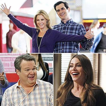 Julie Bowen, Ty Burrell, Eric Stonestreet, Sofia Vergara, Modern Family.jpg